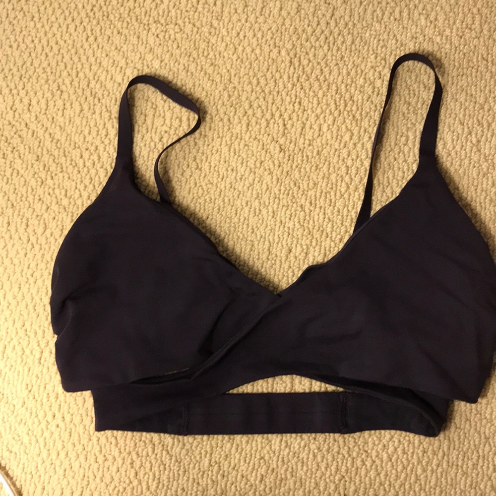 Dark purple Lululemon sports bra